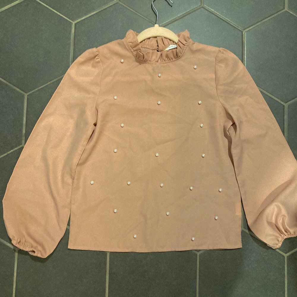Girls pink blouse